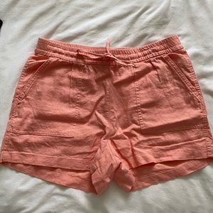 NWT J Crew Factory Linen Blend Salmon shorts